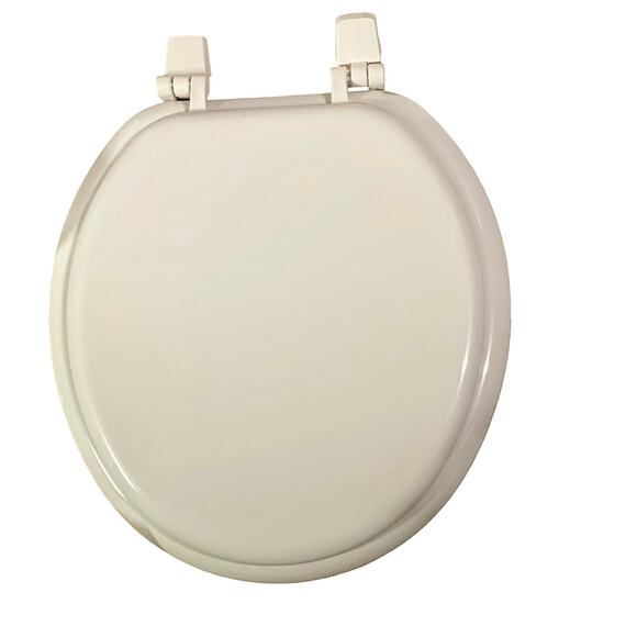 NWOT Bemis Round Enameled Wood Toilet Seat White - Picture 7 of 9